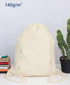 MOCHILA DE TELA CON 2 CUERDAS 140 (G/M²)