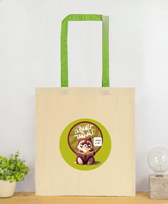 Bolsa personalizada premium con asas de colores
