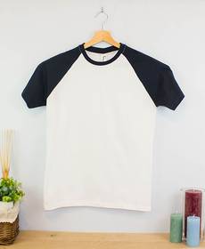 CAMISETA PERSONALIZADA BICOLOR CUELLO REDONDO MC