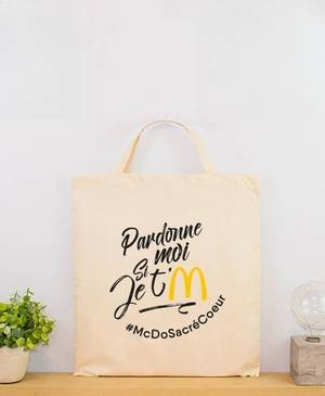 Bolsa personalizada de asas cortas