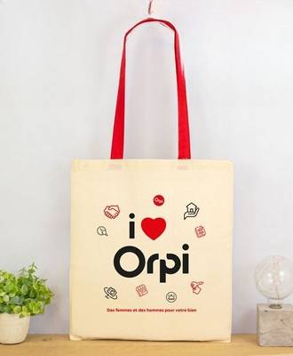 Bolsa personalizada con asas de colores