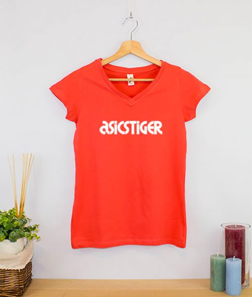 Camiseta clásica cuello en V Mujer (5)